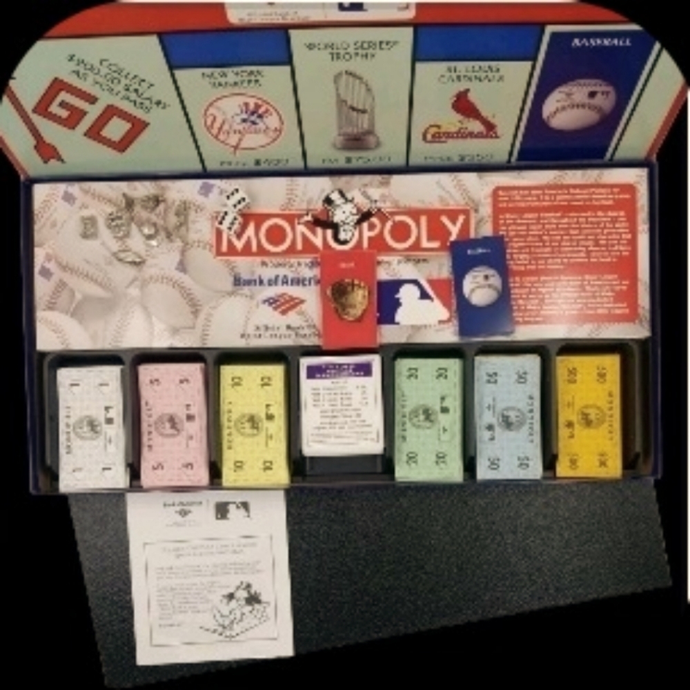 Monopoly Board Game~Bank of America~ MLB Edition~NIB~Factory Sealed~2005